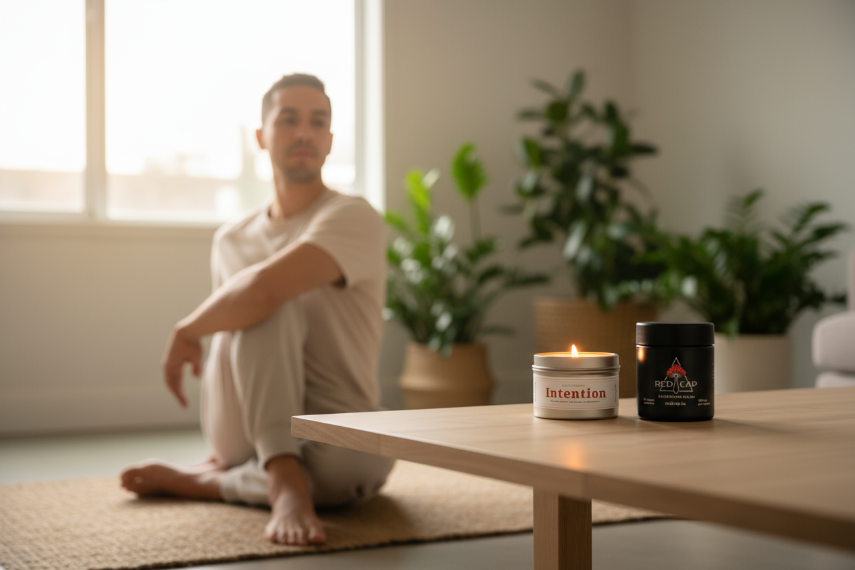 Daily Rituals: Intention Scent Tin Candle (8oz) - Premium Home Decor from Printify - Just $22! Shop now at Red Cap